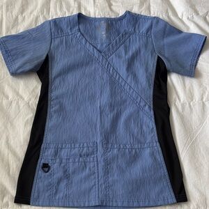 Health Pro Women’s Blue Scrub Top XS